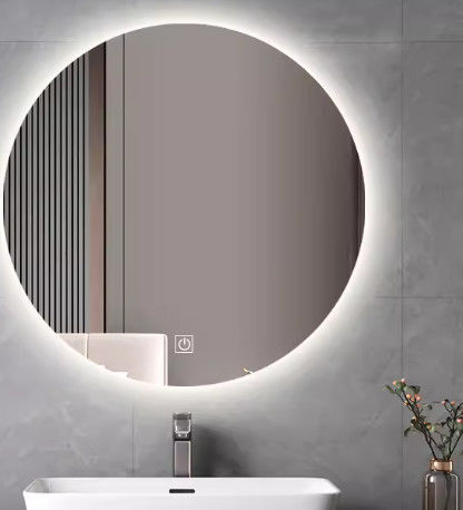 장수생명 Modern Decorative Wall Mirror Glass with Beveled Edge and Silver Finish